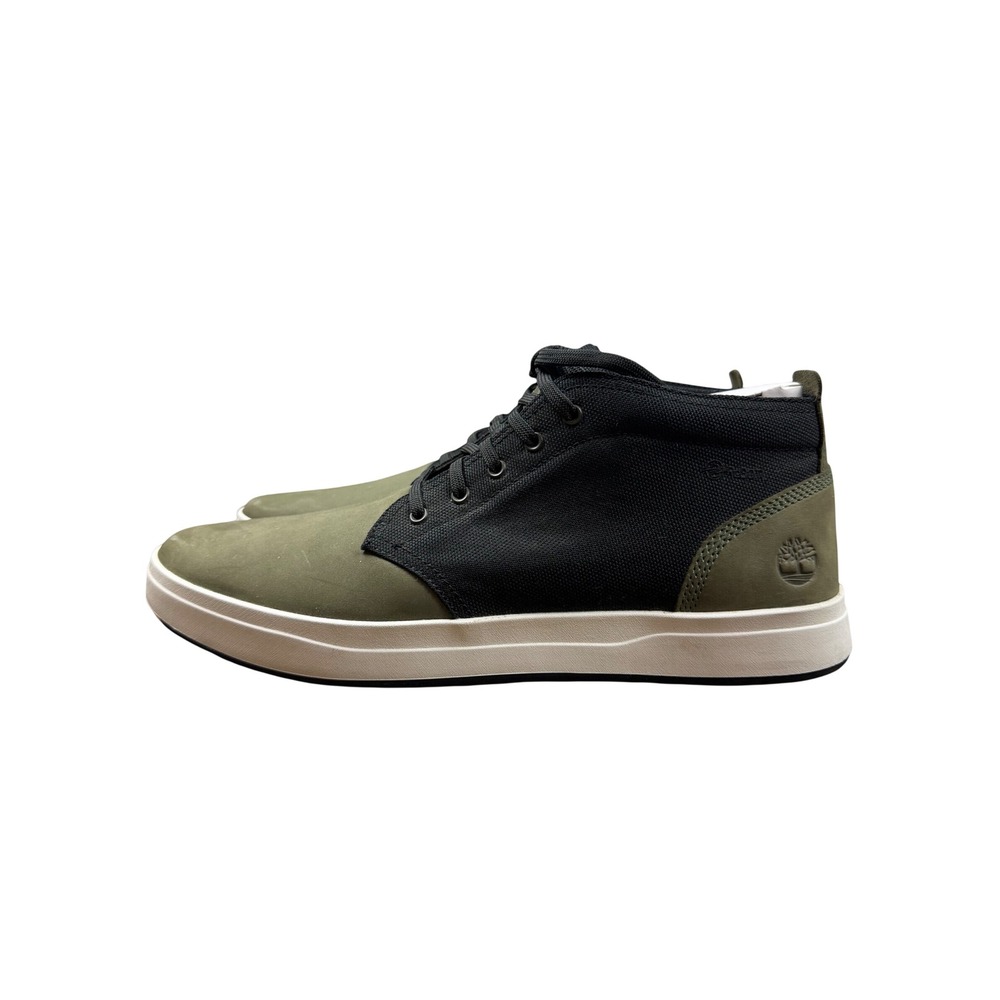 Timberland Davis Square Chukka Mens 13 Olive Green Black A2J7D Sneaker Boots